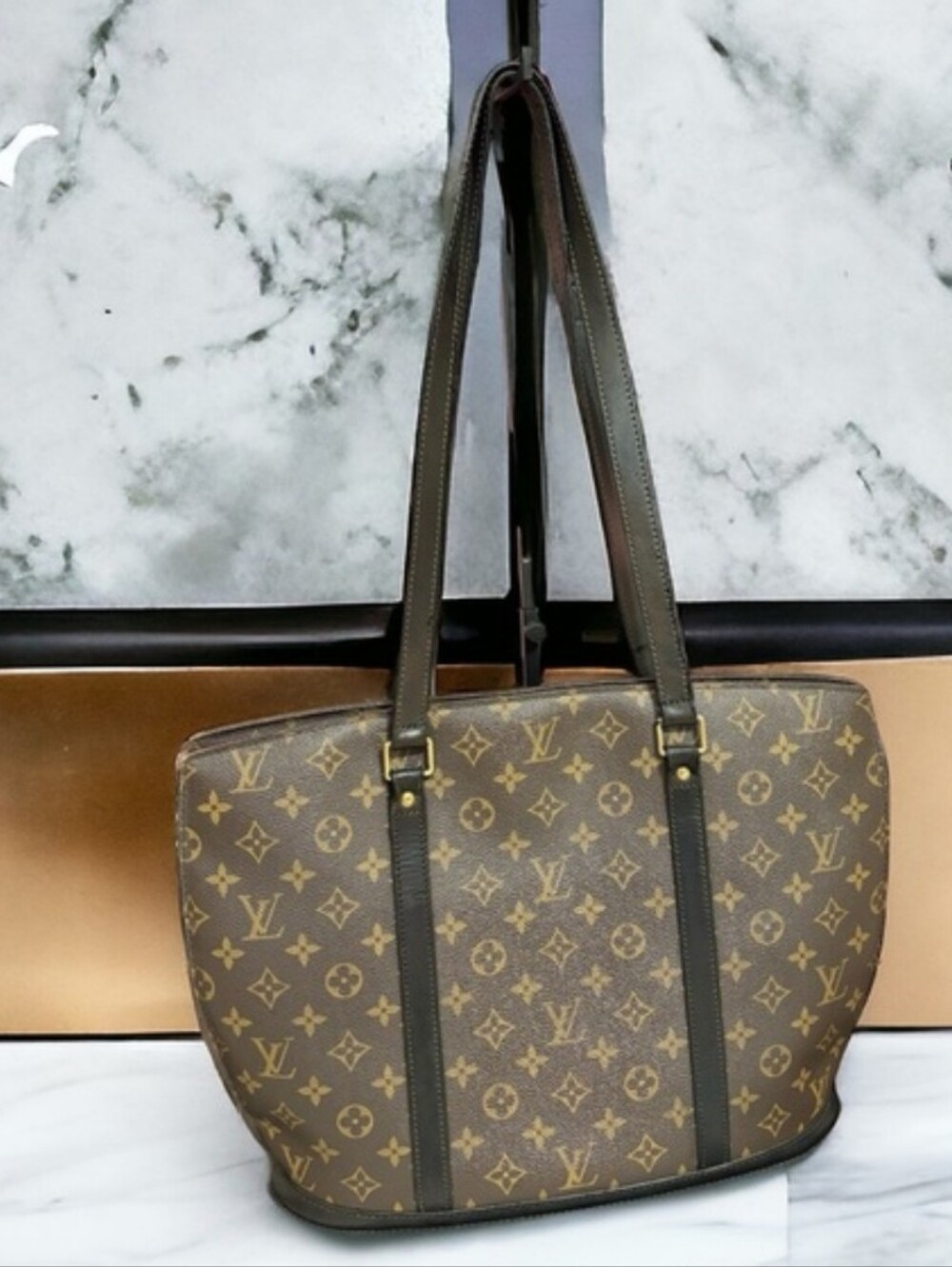 Louis Vuitton Brown Monogram Canvas Tote
